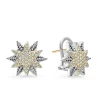 Two-Tone<LAGOS Two-Tone Star Diamond Earrings