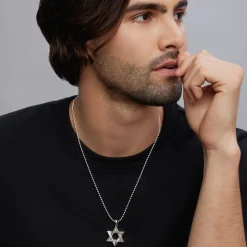 Amulets<LAGOS Two-Tone Star Of David Amulet