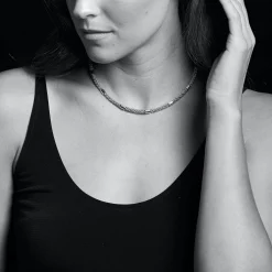 Two-Tone<LAGOS Two-Tone Station Caviar Necklace | 5Mm