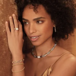 Two-Tone<LAGOS Two-Tone Station Diamond Necklace