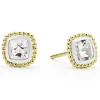 Gemstones<LAGOS Two-Tone White Topaz Stud Earrings