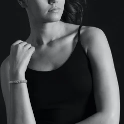 Diamonds<LAGOS Two-Tone X Caviar Diamond Bracelet | 9Mm