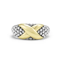 Two-Tone<LAGOS Two-Tone X Caviar Ring
