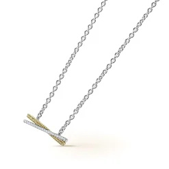 Diamonds<LAGOS Two-Tone X Diamond Necklace
