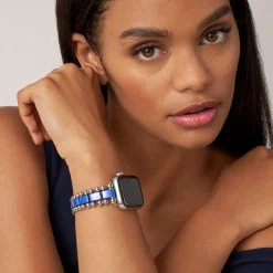 Watch Bands<LAGOS Ultramarine Ceramic And Stainless Steel Watch Bracelet-38-45Mm