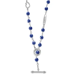 Silver<LAGOS Ultramarine Ceramic Beaded Necklace