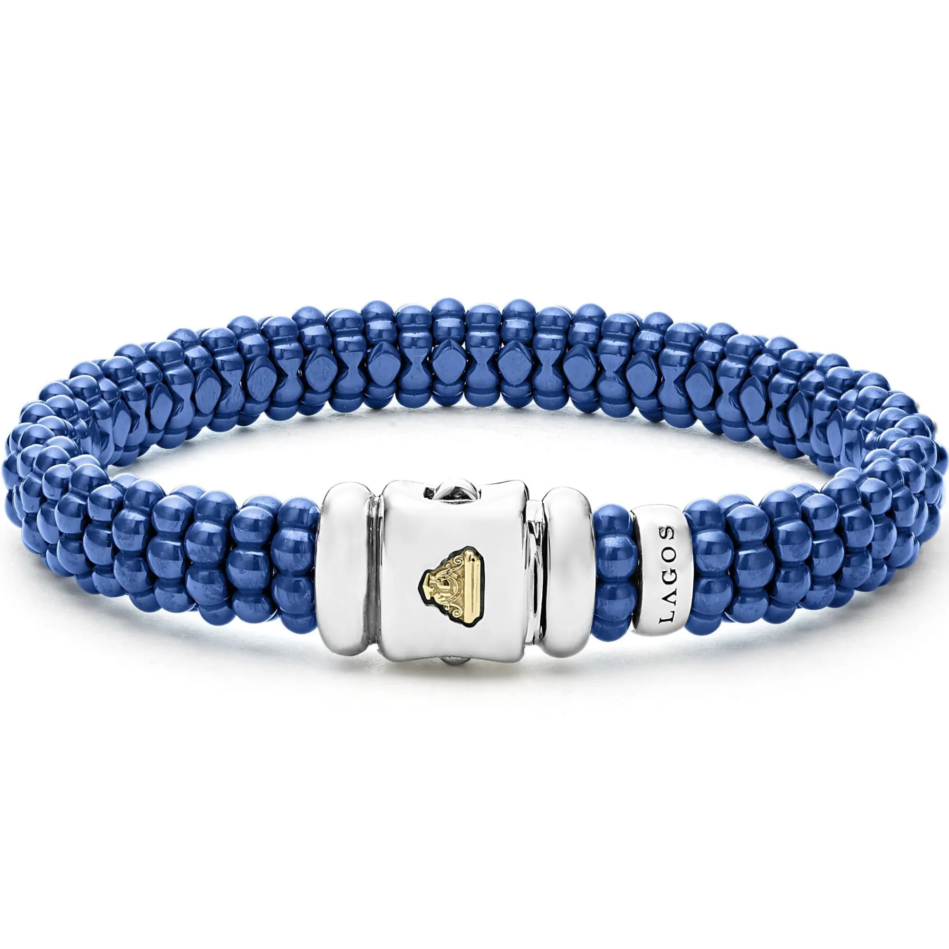 Silver<LAGOS Ultramarine Ceramic Caviar Bracelet Gift Set