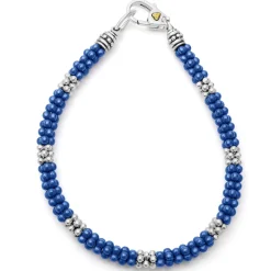 Silver<LAGOS Ultramarine Ceramic Caviar Bracelet Gift Set