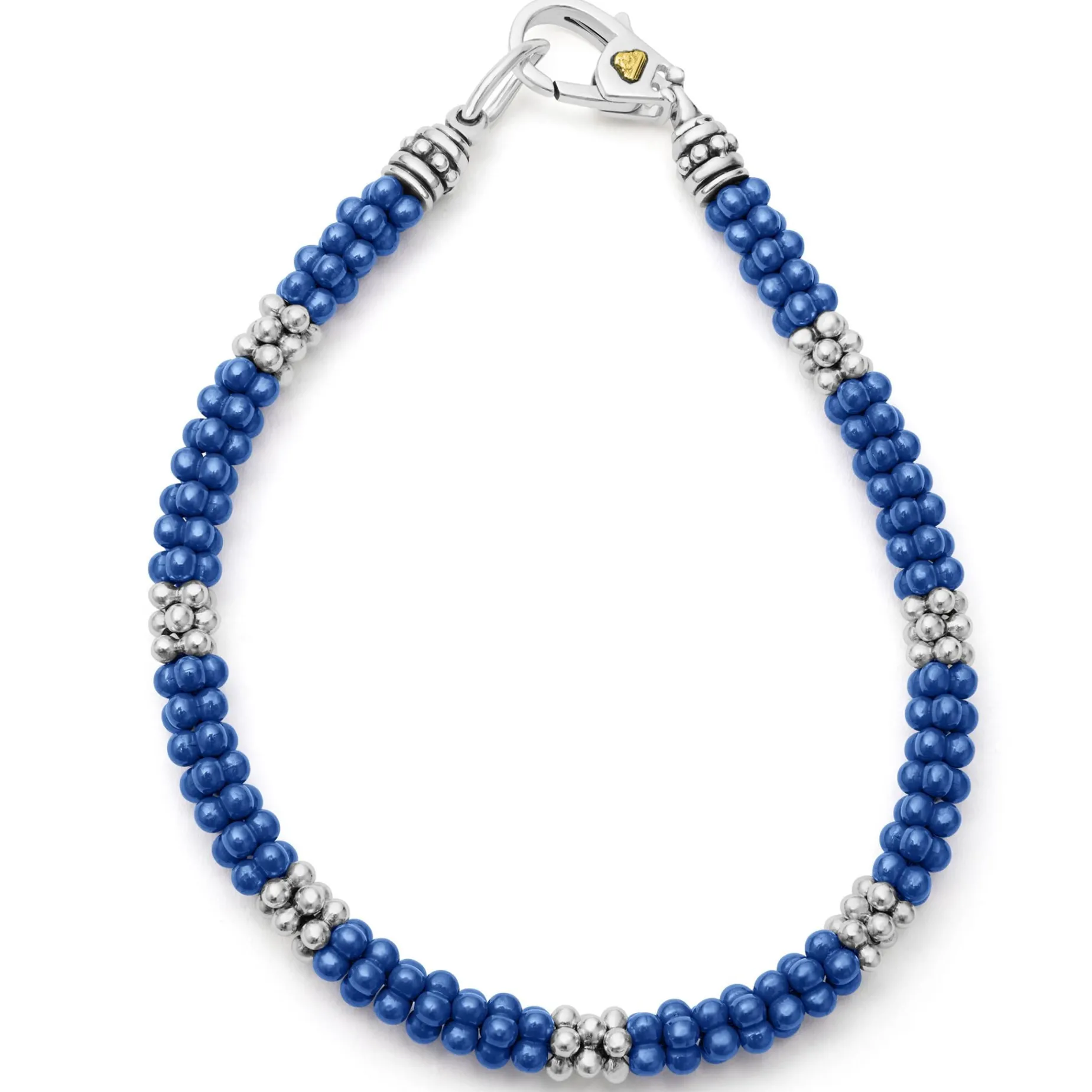 Silver<LAGOS Ultramarine Ceramic Caviar Bracelet Gift Set