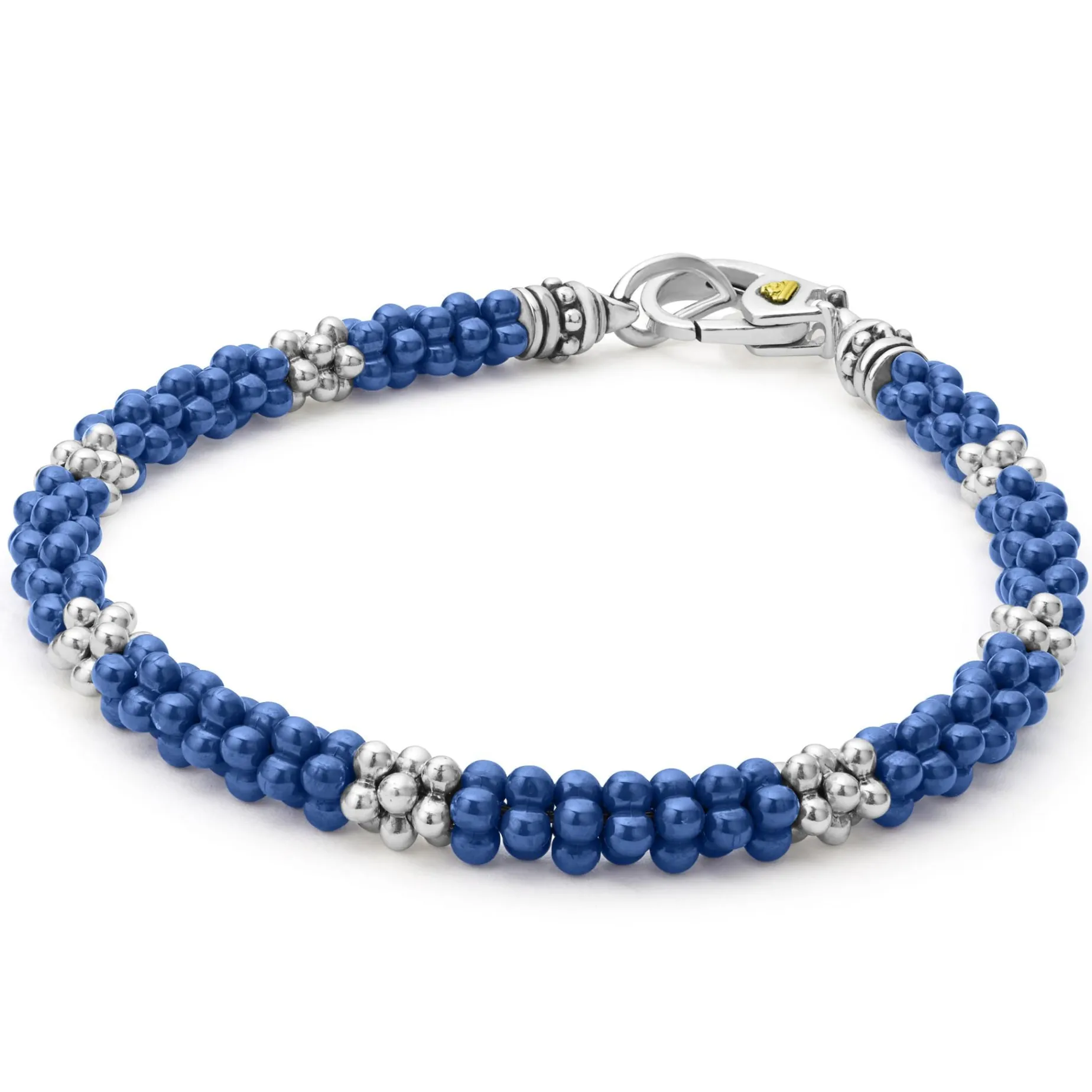 Silver<LAGOS Ultramarine Ceramic Caviar Bracelet Gift Set