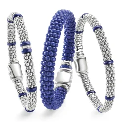 Two-Tone<LAGOS Ultramarine Ceramic Caviar Bracelet Gift Set