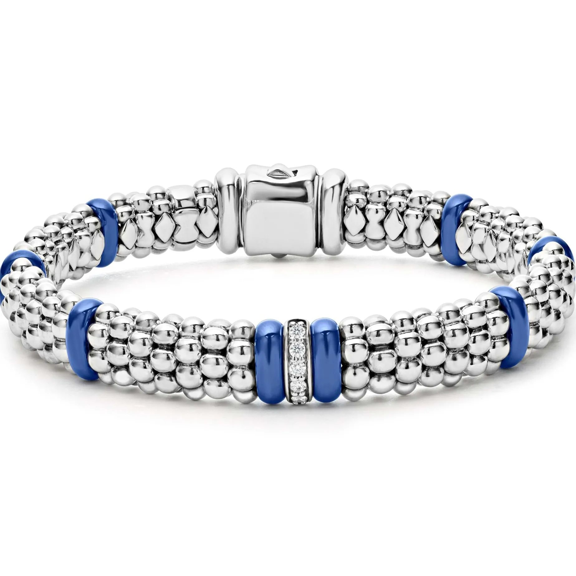 Two-Tone<LAGOS Ultramarine Ceramic Caviar Bracelet Gift Set