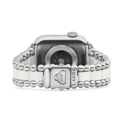 Watch Bands<LAGOS White Ceramic And Stainless Steel Watch Bracelet-38-45Mm