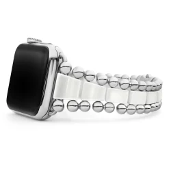 Watch Bracelets<LAGOS White Ceramic And Stainless Steel Watch Bracelet-42-49Mm