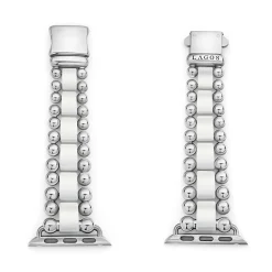 Watch Bracelets<LAGOS White Ceramic And Stainless Steel Watch Bracelet-38-45Mm