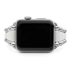 Watch Bands<LAGOS White Ceramic And Stainless Steel Watch Bracelet-42-49Mm