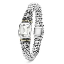 Gemstones<LAGOS White Topaz Caviar Bracelet | 9Mm