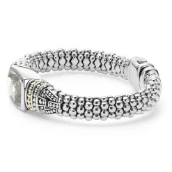 Gemstones<LAGOS White Topaz Caviar Bracelet | 9Mm