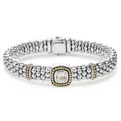 Gemstones<LAGOS White Topaz Caviar Bracelet | 9Mm