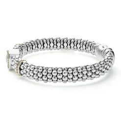 Gemstones<LAGOS White Topaz Caviar Bracelet | 9Mm