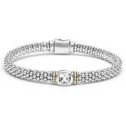 Gemstones<LAGOS White Topaz Caviar Bracelet | 6Mm