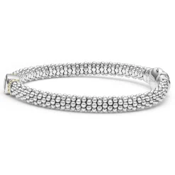 Gemstones<LAGOS White Topaz Caviar Bracelet | 6Mm