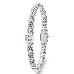 Gemstones<LAGOS White Topaz Caviar Bracelet | 6Mm