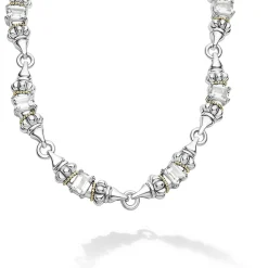 Gemstones<LAGOS White Topaz Caviar Necklace
