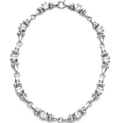 Gemstones<LAGOS White Topaz Caviar Necklace