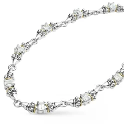 Gemstones<LAGOS White Topaz Caviar Necklace