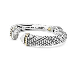 Gemstones<LAGOS White Topaz Cuff Bracelet | 12Mm