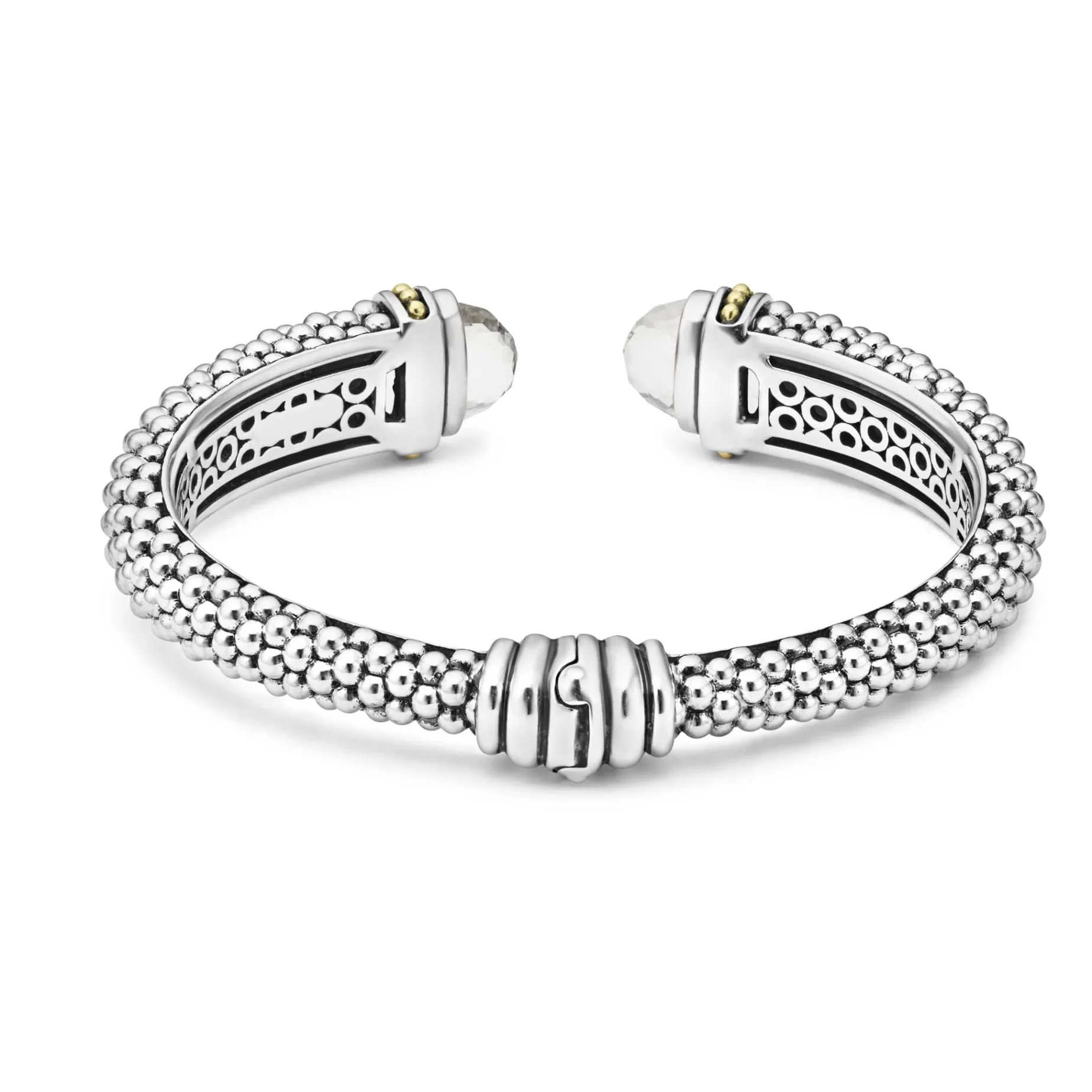 Gemstones<LAGOS White Topaz Cuff Bracelet | 12Mm