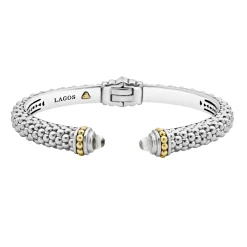 Cuffs<LAGOS White Topaz Cuff Bracelet | 8Mm