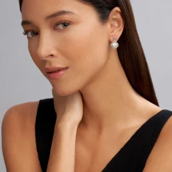 Gemstones<LAGOS White Topaz Drop Earrings