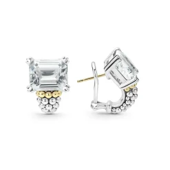 Huggie Earrings<LAGOS White Topaz Huggie Earring