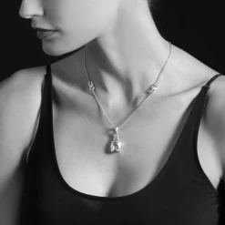 Gemstones<LAGOS White Topaz Pendant