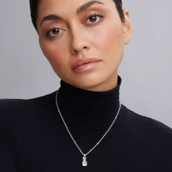 Caviar Necklaces<LAGOS White Topaz Pendant Necklace