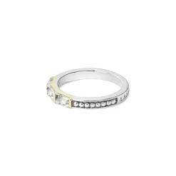 Two-Tone<LAGOS White Topaz Stacking Ring