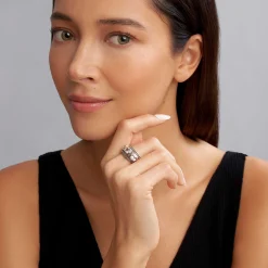 Caviar Rings<LAGOS White Topaz Stacking Rings