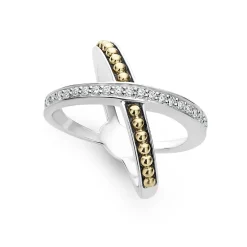 Two-Tone<LAGOS X Diamond Ring