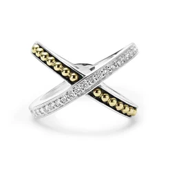 Two-Tone<LAGOS X Diamond Ring